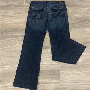 7 For All Mankind Dark Indigo Flare Jeans
